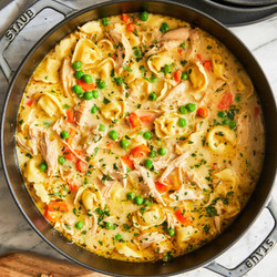Creamy Chicken Tortellini Soup
