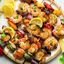 Grilled Lemon Garlic Skewers