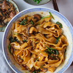 Saucy Homemade Noodles Bowl