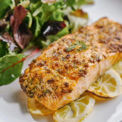 Air Fryer Salmon With Lemon Dill