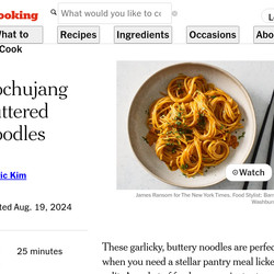 Gochujang Buttered Noodles