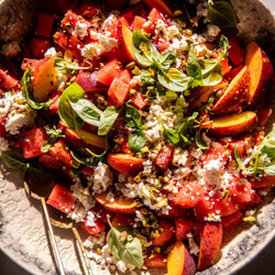 Watermelon Peach Salad