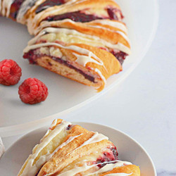 Raspberry Crescent Ring