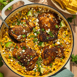 One-pan Street Corn Inspired Chicken And Rice