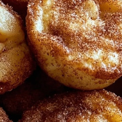 Cinnamon Apple Cottage Cheese Pancake Bites