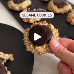 2 Ingredient Sesame Cookies