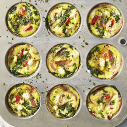 Spinach And Goat Cheese Egg Muffins