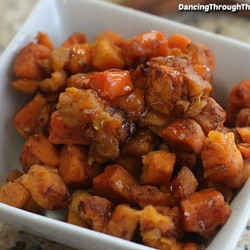Cinnamon Honey Glazed Sweet Potatoes