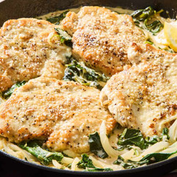 Spinach Lemon Chicken Bake