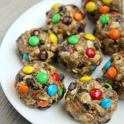 No Bake Monster Cookie Energy Bites