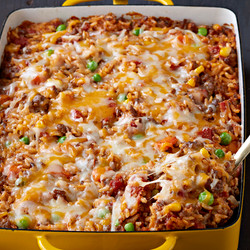 Mexican Beef And Rice Casserole