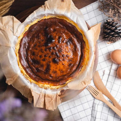 Fig Leaf Basque Cheesecake
