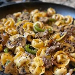 Philly Cheesesteak Tortellini Pasta: A Fusion Of Classic And Comfort