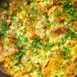 Leek, Butter Bean And Potato Pie