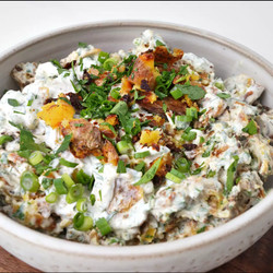 Crispy Smashed Potato Salad
