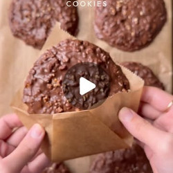 Ferrero Rocher Inspired Chocolate Hazelnut Cookies