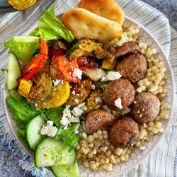 Greek Meatball Bowls