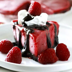 Frozen Chocolate Raspberry Pie