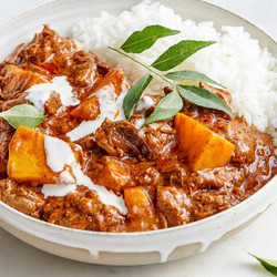 Creamy Coconut Beef And Pumpkin Curry