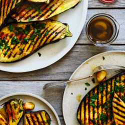 Adam Liaw’s Barbecued Eggplant With Garlic And Paprika
