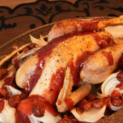 Pheasant With Sour Cherry Sauce
