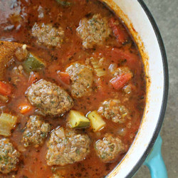 Keto Meatball Soup {paleo &amp; Whole30}