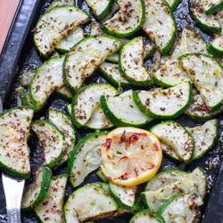 Easy Oven Roasted Zucchini With Garlic