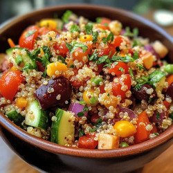Easy Mediterranean Veggie Quinoa Salad Bursting With Fresh Flavors