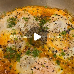 Hot Honey Eggs With Crispy Herb Garlic Toast