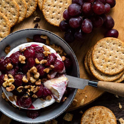 Baked Brie Recipe With Honeyed Grapes