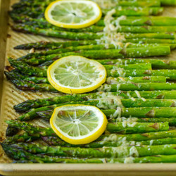 Roasted Asparagus With Lemon, Butter, And Parmesan