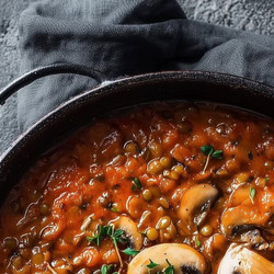 Smokey Paprika, Mushroom &amp; Lentil Stew