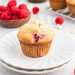 Raspberry White Chocolate Muffins