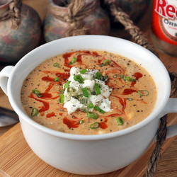 Crockpot Buffalo Chicken Soup
