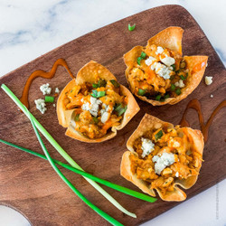 Buffalo Chicken Wontons