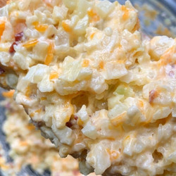 Loaded Cauliflower Rice {super Cheesy!}