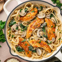 Chicken Marsala Fettuccine
