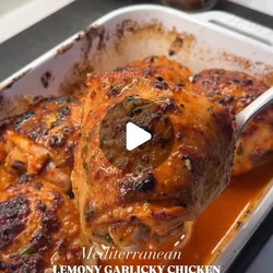 Mediterranean Lemony Garlicky Chicken