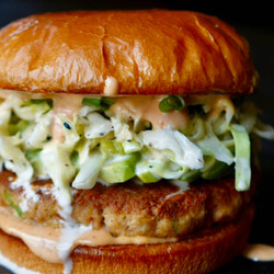 Scallion Garlic Tuna Burgers