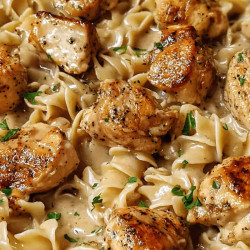 One-pan Creamy Garlic Butter Chicken With Egg Noodles