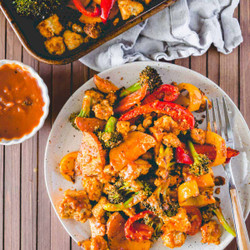 Sheet Pan Bbq Tofu And Vegetables