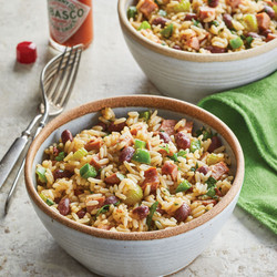 Cajun Beans &amp; Rice With Kielbasa