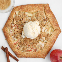 Apple Almond Cream Galette With Crumble Topping