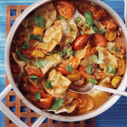 Quick Butter-braised Tomatoes And Dumplings