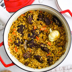 Plov (Uzbek Beef Rice Pilaf)