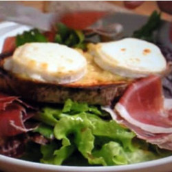 Goat Cheese on Garlic Toast (Nigel Slater)