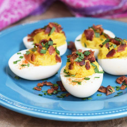 Bacon Fat Deviled Eggs