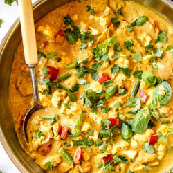 Chicken Curry with Coconut Cream