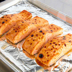 This 15-minute Maple-mustard Broiled Salmon Uses The Power Of Mayo For Good