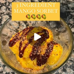 3 Ingredient Mango Sorbet